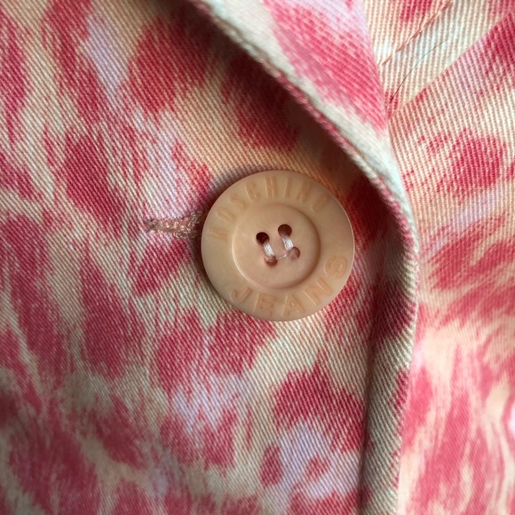 MOSCHINO jeans pink leopard blazer - Picture 6 of 11